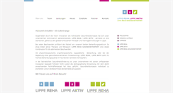 Desktop Screenshot of lippe-reha.de