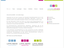 Tablet Screenshot of lippe-reha.de